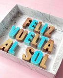 Caja de frases de chocolate